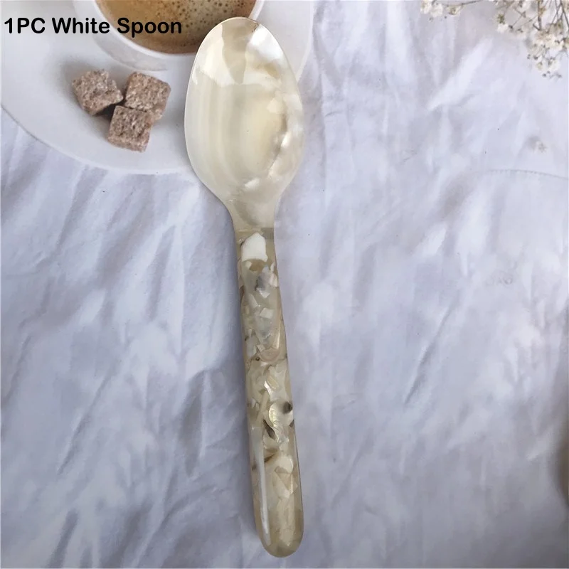 1PC White Spoon