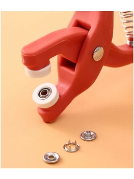 Плоскогубцы инструмент 50 Набор металлические швейные кнопки полые твердые пять-коготь пряжки металлические кнопки для установки одежды DIY ...