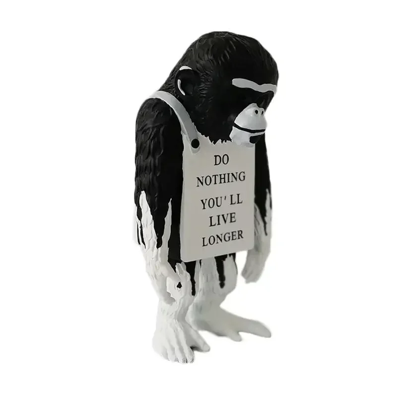 

36cm Large Size Minimalist and Trendy Banksy Co Branded Dolls Monkey Sign Figurine Toys Gifts