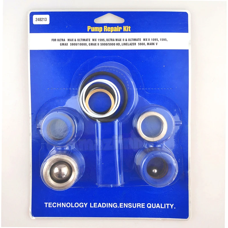 Airless Sprayer Pump Repair Kit 244194 248212 248213 249123 For  390/395/495/595/3400/695/795/3900/7900/200/300/5900/1095/Max V