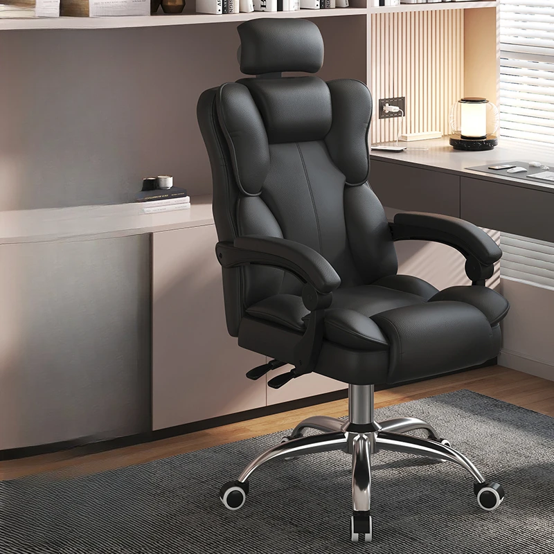 Modern Ergonomic Office Chair Nordic Study Nordic Comfortable Office Chair Cheap Durable Luxury Metal Silla Gamer Furniture 4