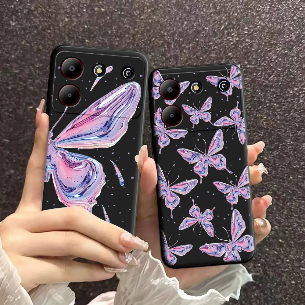Natural Soft Silicone Floral TPU Phone Case - Beauty Back Cover Protector