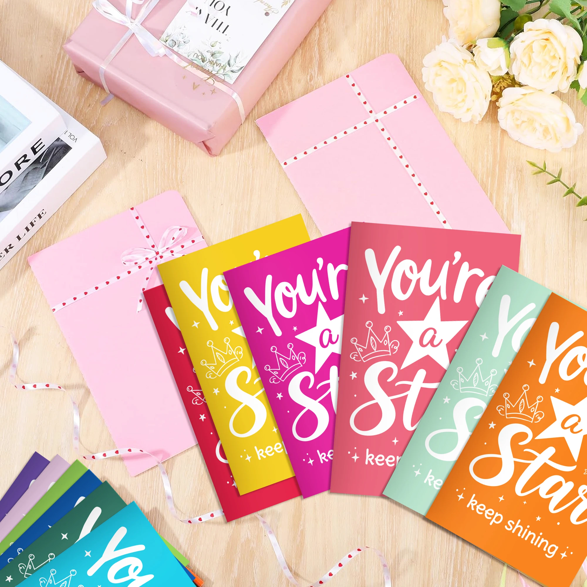 12/24/36pcs You're Star 미니 포켓 노트, 가로줄 노트, 학생 일기장, 작은 메모장, 어린이 선물