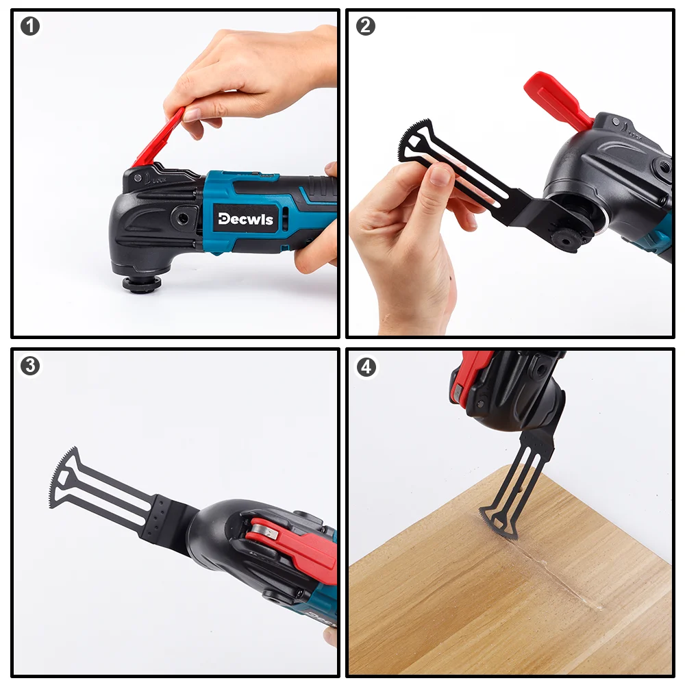10/20PCS New Oscillating Saw Blades High Carbon Steel Bi-Metal Multi-tool Sharp Wear Resistant For Wood Metal Plastic Cutting 5