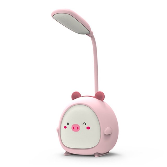 Cartoon Desk Lamp USB Recharge Foldable Light LED Desk Night Kids Reading Light Eye Protective Lamp Colorful Night Light