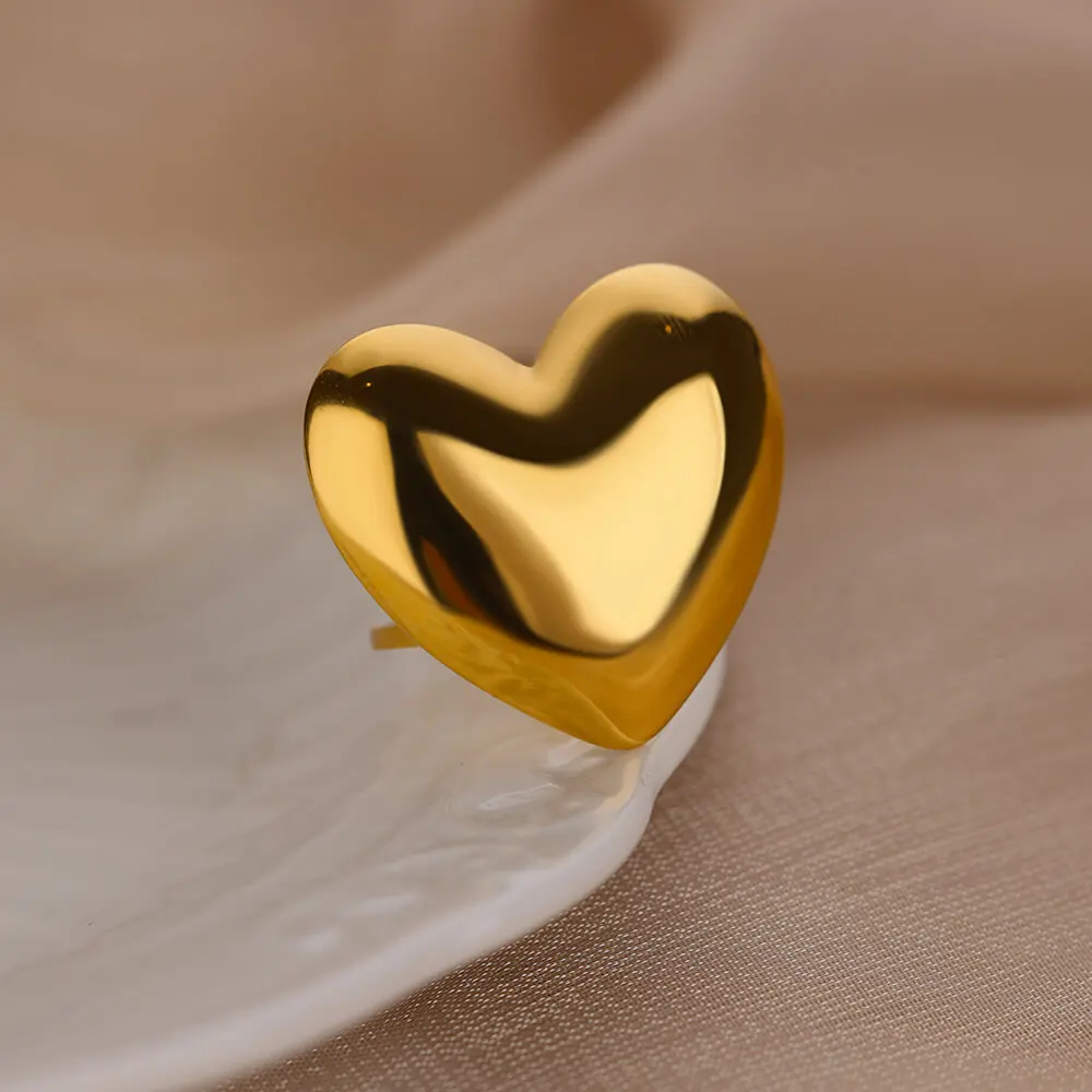 Heart Jewelry Ring Stainless Steel for Women
