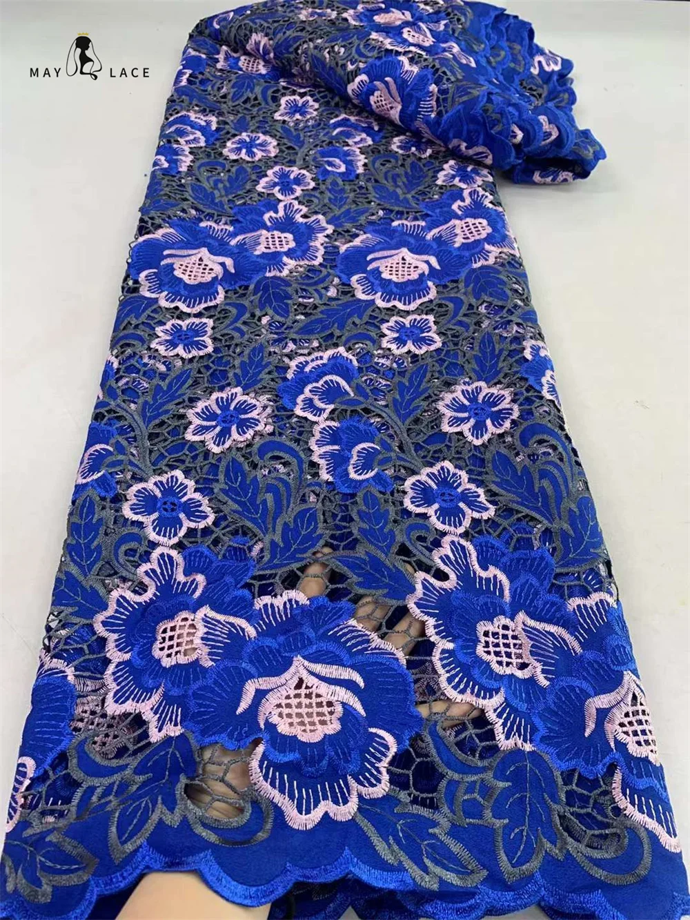 

Африканская шифоновая кружевная ткань 2024, Высококачественный кружевной материал, нигерийская французская африканская кружевная ткань для женских свадебных платьев