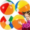 Rainbow Beach Balls With Air Pump Rainbow Inflatable Swimming Pool Water Games Toys for Kids Summer Beach Party Supplies Decor 1
