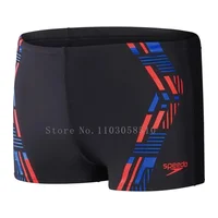 Summer Men's Swim Jammer Swimsuit Shorts Swimming Trunks Beach Tights Short New Athletic Training Swimwear Lycra Quick Dry Pants 1