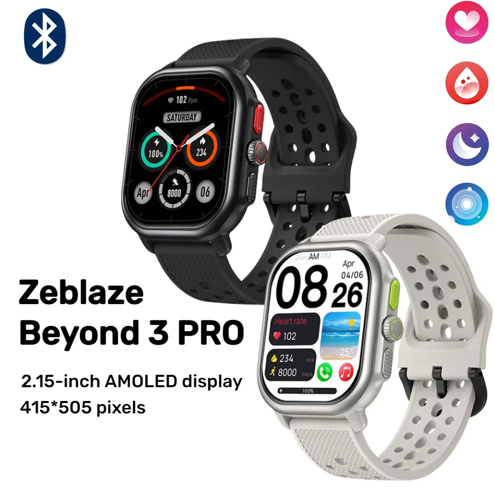 

Смарт-часы Zeblaze Beyond 3 PRO, GPS, AMOLED дисплей 2,15 дюйма