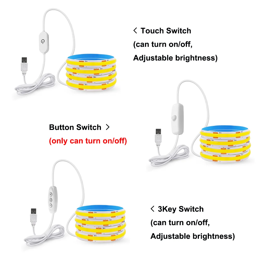 LED COB Strip Light Touch Dimmer Switch Flexible Diode S222d9fe2851045f68f0291d40113f05dG