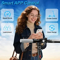 AOVOPRO LP60 500W puissance de crête Scooter électrique 350W Super moteur 5-25KM portée Smart APP Escooter avec 31 KM/H pignon rapide 8.5 "Pneus 2