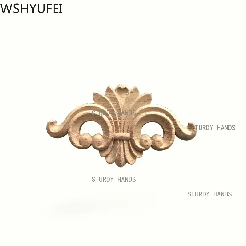 RUNBAZEF All'ingrosso Squiso Gomma Classico Legno Intagliato Applique Mobili Retrò Craft Decor