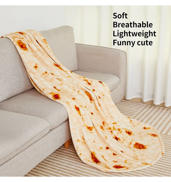 Dropship Burrito Tortilla Blankets Funny Gifts For Your Family And