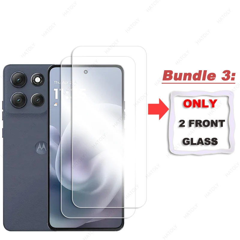 HD Clear Protective Film and Camera Lens Protector for Motorola Moto G86 Power