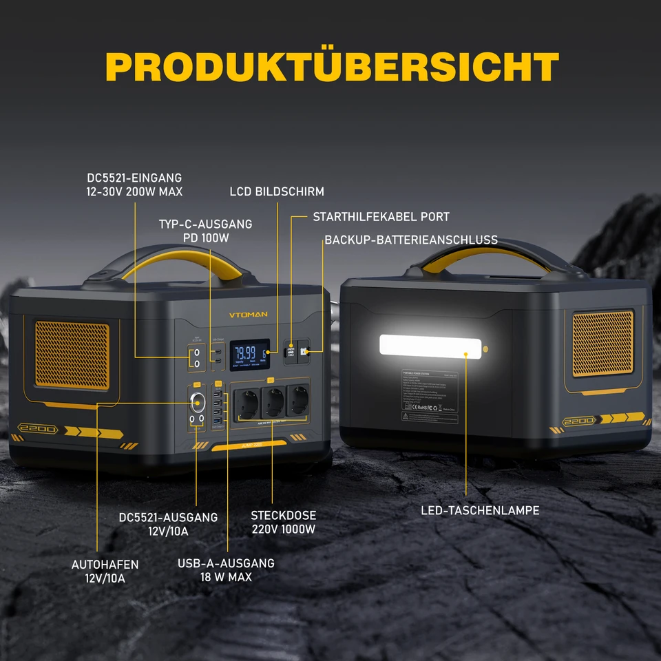 VTOAN FlashSpeed 1500 Centrale Elettrica Portatile Con Batteria Extra - Foto 4