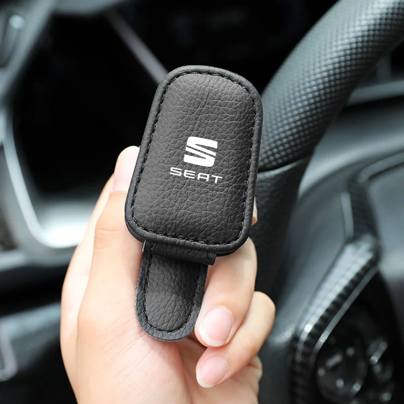 

For SEAT Ibiza Arona Ateca Cordoba Alhambra Tarraco Leon Altea Toledo Auto Sunglasses Holder Multifunction Glasses Accessories