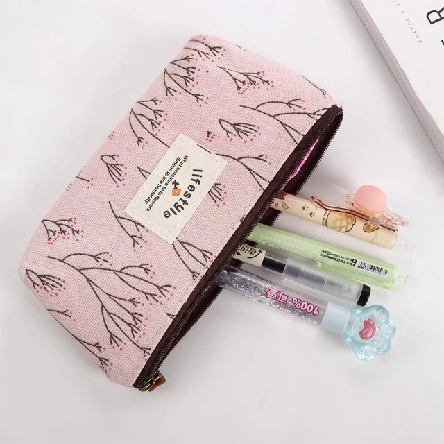 Small Pencil Case Bag Cosmetic Bag Durable Zipper Pu Leather Makeup Pouch  Bag Holder Fashion Pencil Case For Girls - Cosmetic Bags & Cases -  AliExpress