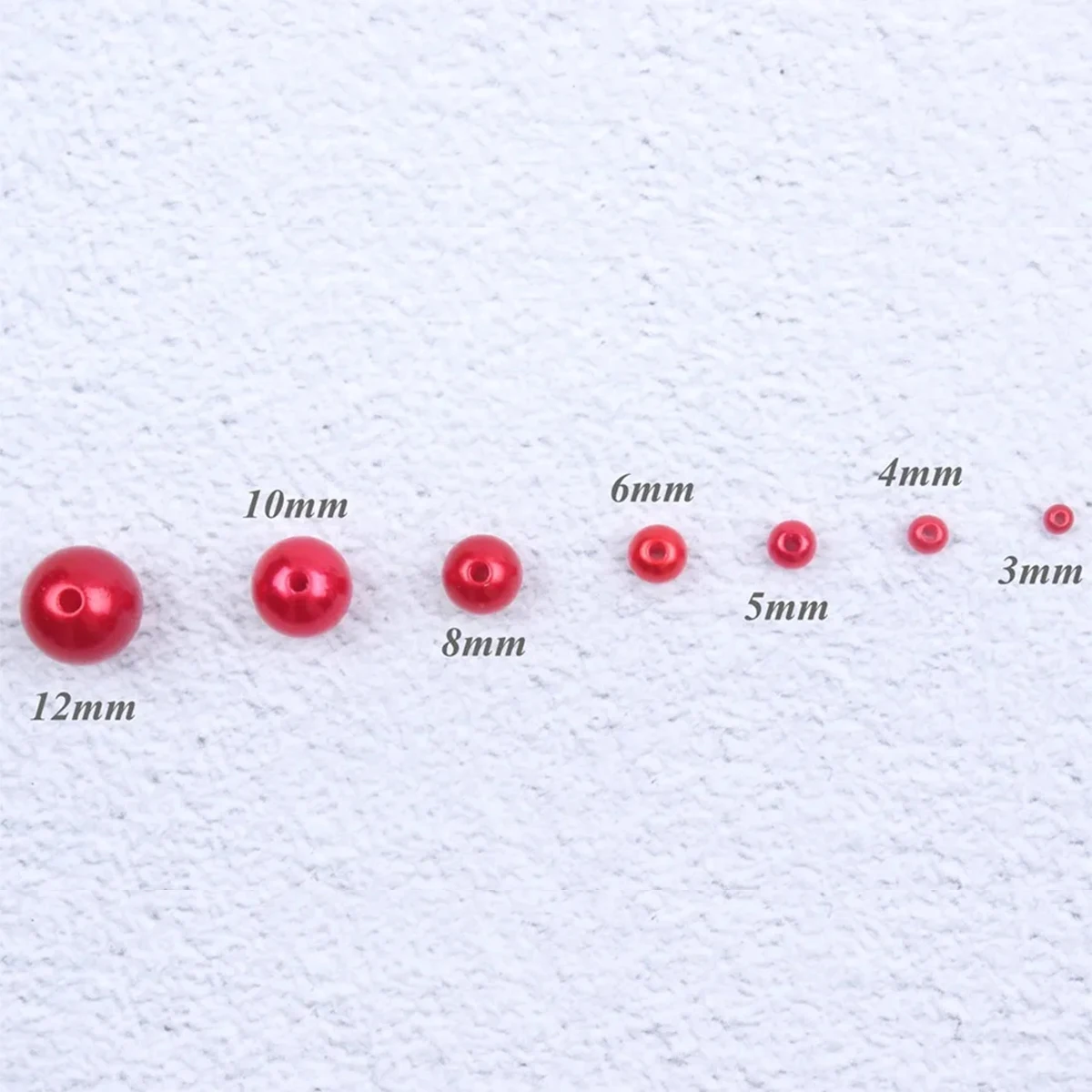 Plastic Beads 3mm 4mm 5mm 6mm 8mm 10mm 12mm round Shape ABS Pearl for Beads Production DIY Hand-soldering