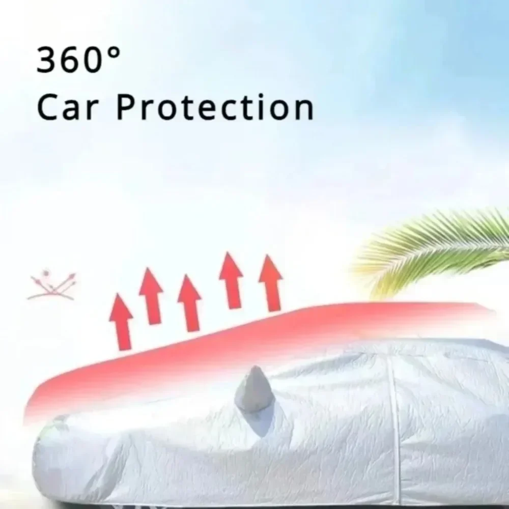 Car Cover Outdoor Protection Full Exterior Snow Cover Dustproof Universal for Sedan Scratch-Resistant Sedan Suit SUV