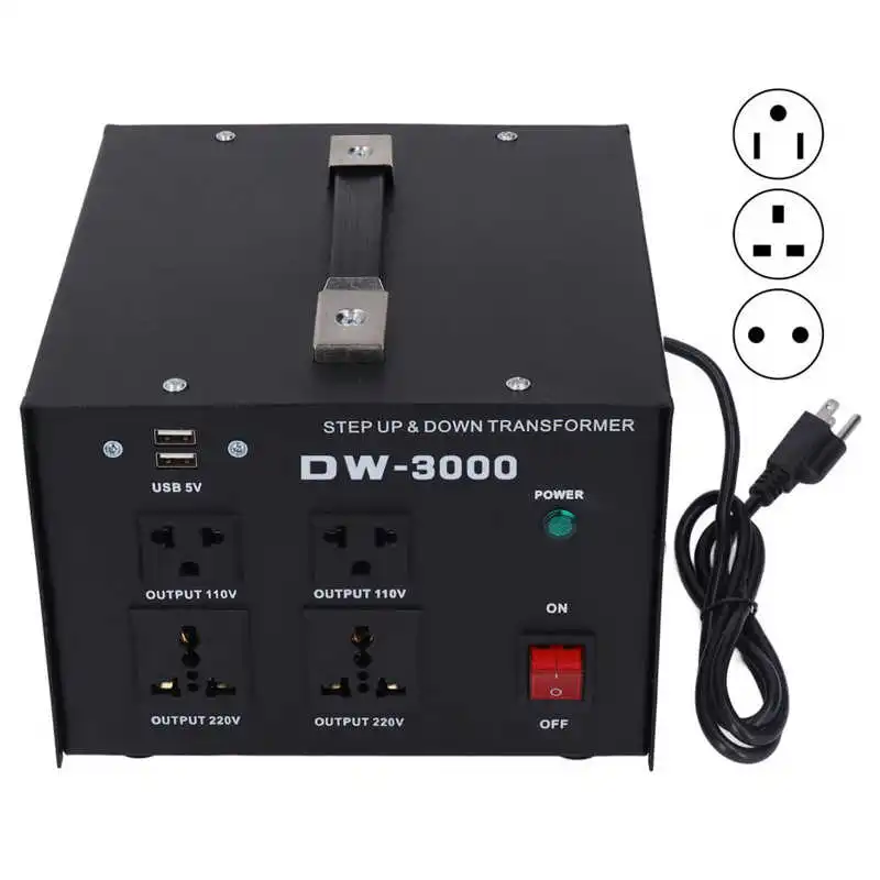 Transformateur De Courant 2000W 220 A 110V Ou 110 220V Haute Puissance