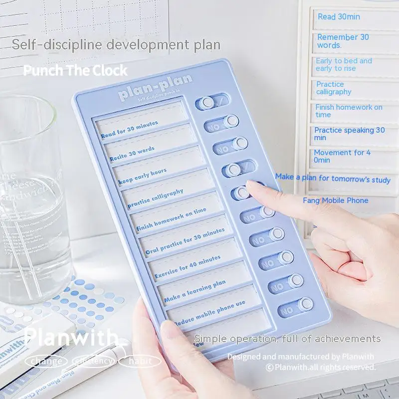 Ins Daliy Task Planning Board Checklist Memo Boards Detachable Boards Peg Board Chores Management Schedule Wall Decoration