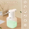 550ml Automatic Liquid Soap Dispenser Infrared Sensor USB Rechargeable Sanitizer Hand Washer Wall Mounted Bathroom IPX5 5