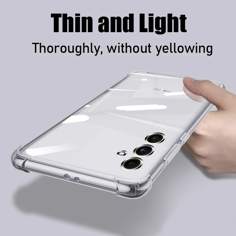 Durable Shockproof Clear Phone Case with Soft Silicone Edge