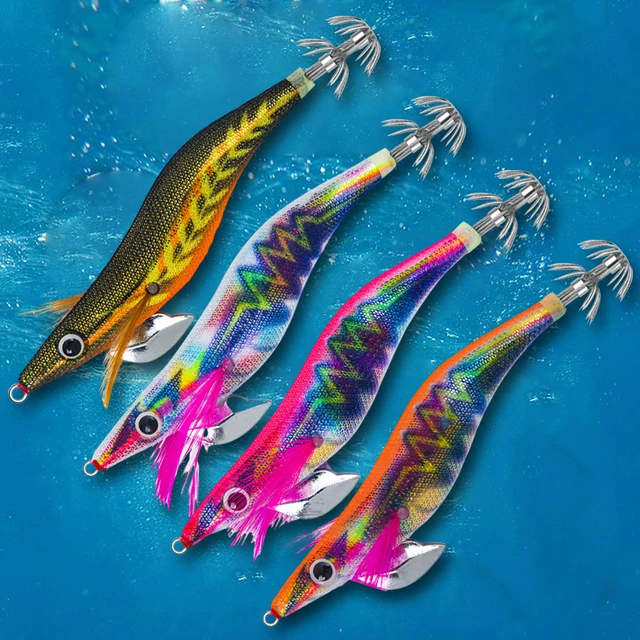 19g Artificial Jigging Lures 130mm Glowing Prawn Hook 3D Eyes Slow Sinking  3.5# for Night Fishing Freshwater