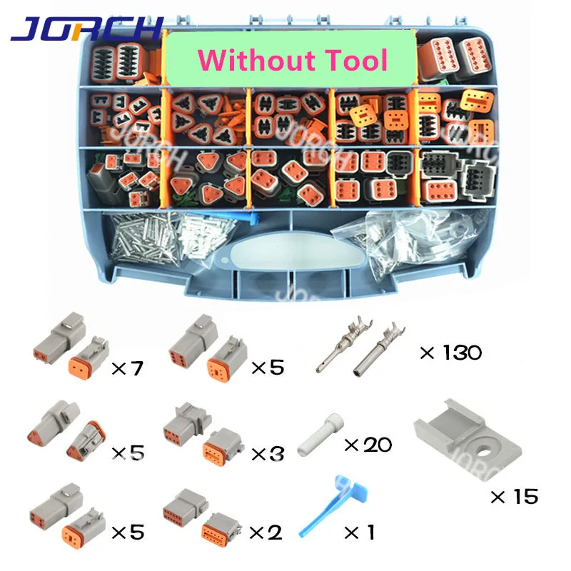 pinos dt deutsch série prova dwaterproof água kits de conector automático contatos sólidos com ferramentas de friso remoção