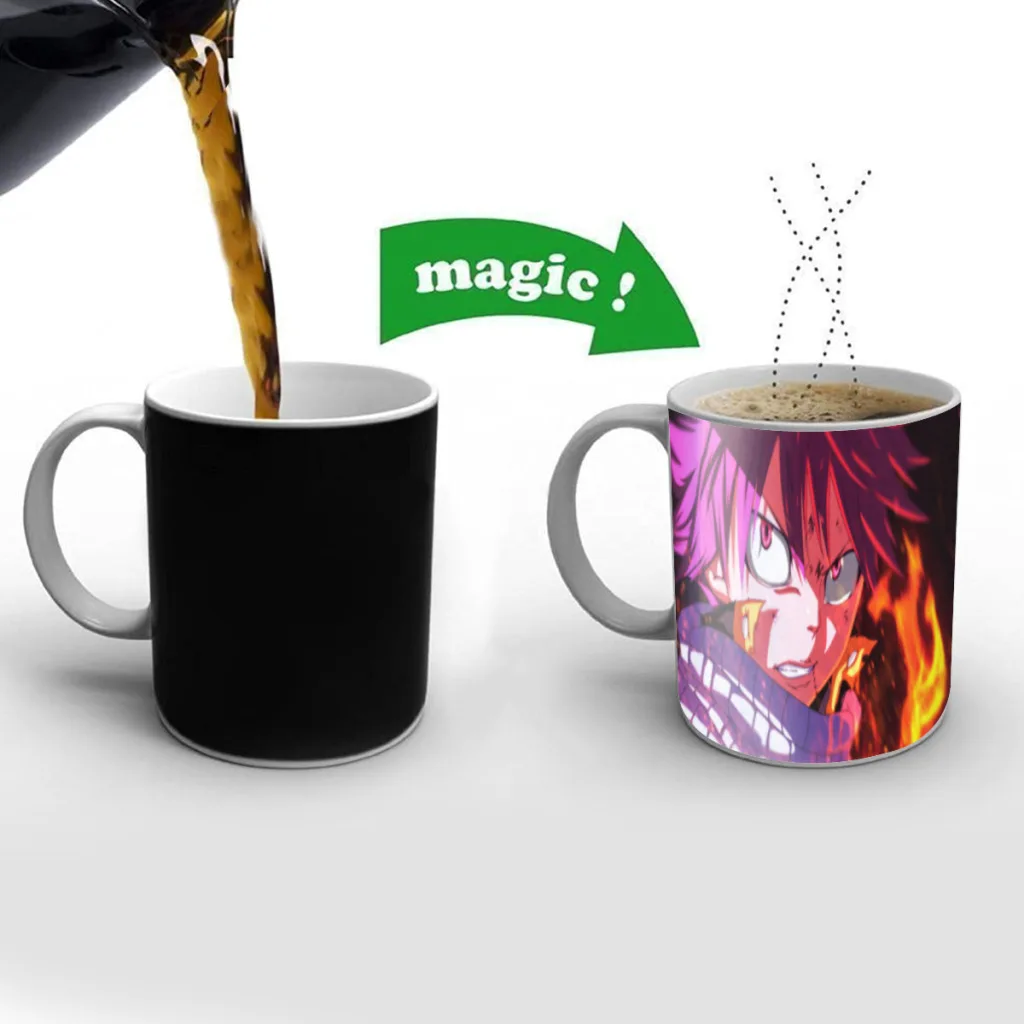 Manga Personality Anime Fairy Tail Spedizione Gratuita Magic Color Change Ceramic Coffee Mug Cup Friends Gift