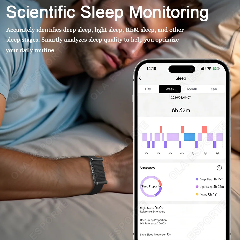 2026 Smart Watch Men Women Fitness Smart Bracelet Sports Band Heart Rate Blood Pressure Monitor Waterproof Multifunction Watches 4