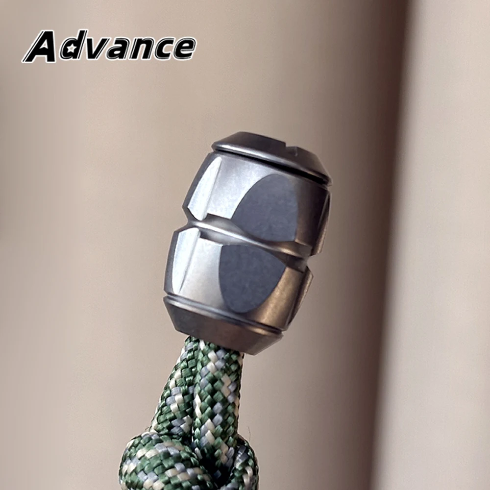 Tail Pendant Peanut Titanium Alloy Paracord Bead Titanium Bead Rope Keychain DIY