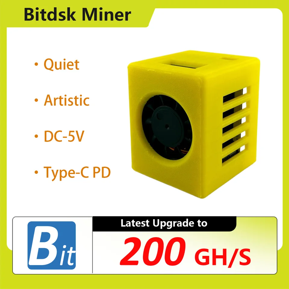 Bitdsk N8 200Gh/S BM1397 Bitcoin ASIC BTC Miner Solo Lottery Miner  US/EU/UK/AU/BR PLUG with Type-C PD power - AliExpress