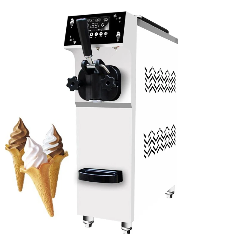 

PBOBP Soft Ice Cream Machine Commercial Ice Cream Making Machine Summer Snack Shop Cafe Desktop Ice Cream Maker