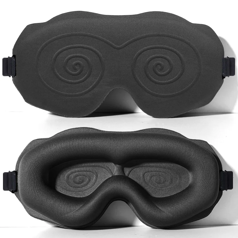 Ultra-Comfort Light-Blocking 3D Sleep Mask - Soft Padded Eye Shade Blindfold