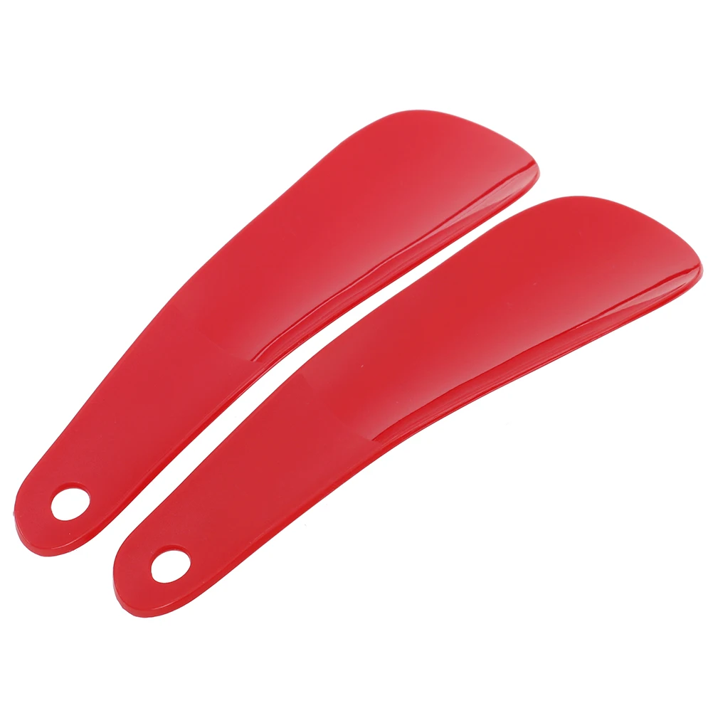 2Pcs 16cm Plastic Shoe Horn Spoon Shape Shoe Horns Professional Shoehorn Flexible Shoe Lifter