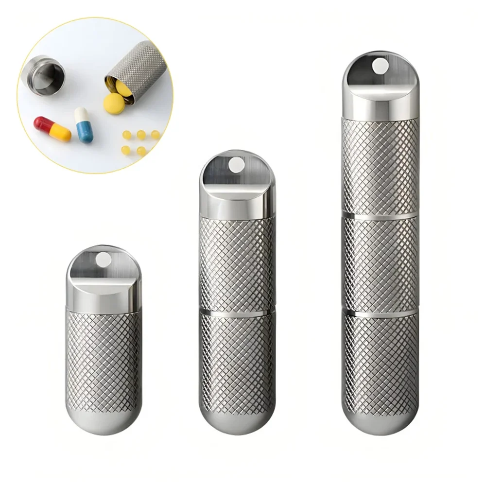 Keychain Pill Container Micro Pill Fob TISUR Micro Keychain Pill
