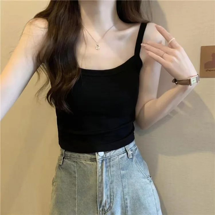 Crop Top Women Sexy Sleeveless Tops Fashion Female Underwear Lady's Camisole Girl Basic T-shirt Vest Lingerie Bras Tube Tops Hot