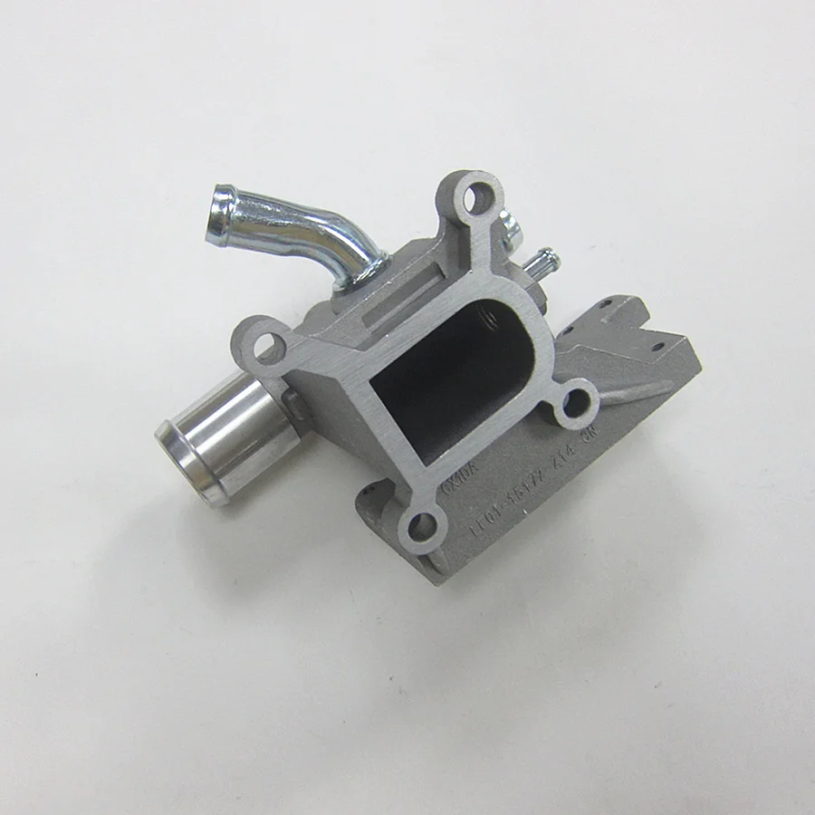 Car Cooling System Aluminium Type Water Outlet for Mazda 3 2.0 2005-2013 Mazda 6 2005-2012 CX7 8 flange engine cooling kit