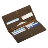 VEQKING Leather Wallets, Long Genuine Leather Clutch Bag, Retro Style Cowhide Card Bag Clip 6