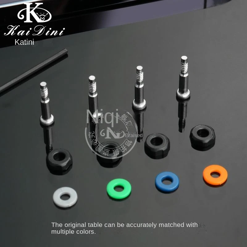 Casio Watch Screw Set with Gray, Blue, and Orange Rubber Rings