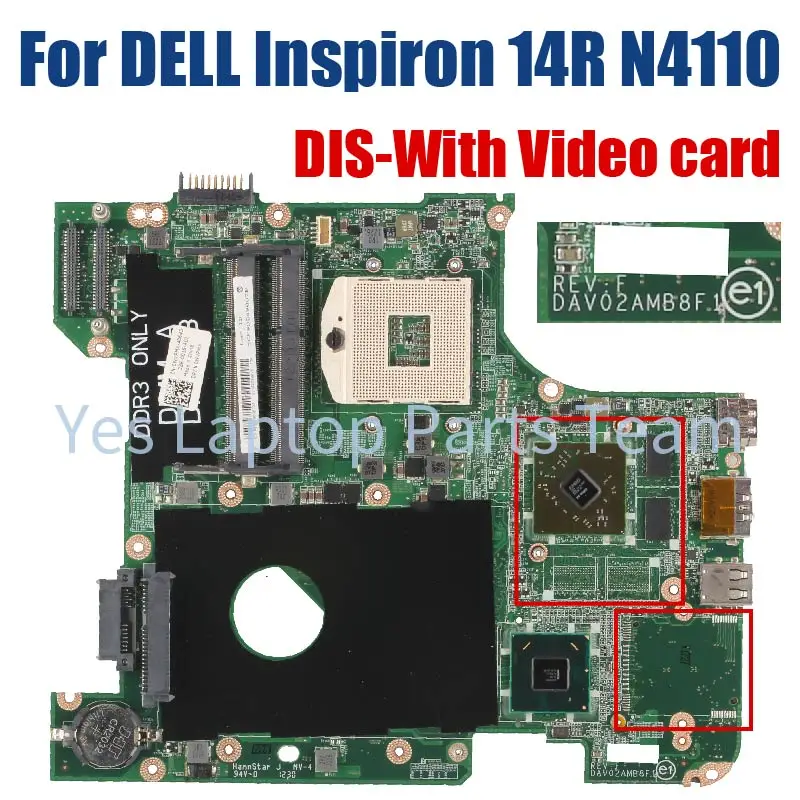 Placa-mãe Vostro V3450 3450 DAV02AMB8F1 DAV02AMB8F0 Notebook Placa-mãe