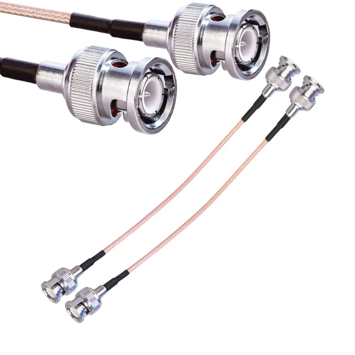 Cavo Coassiale Per Antenna Radio UHF VHF 2X BNC Maschio A SO239 RG-58U - Foto 6