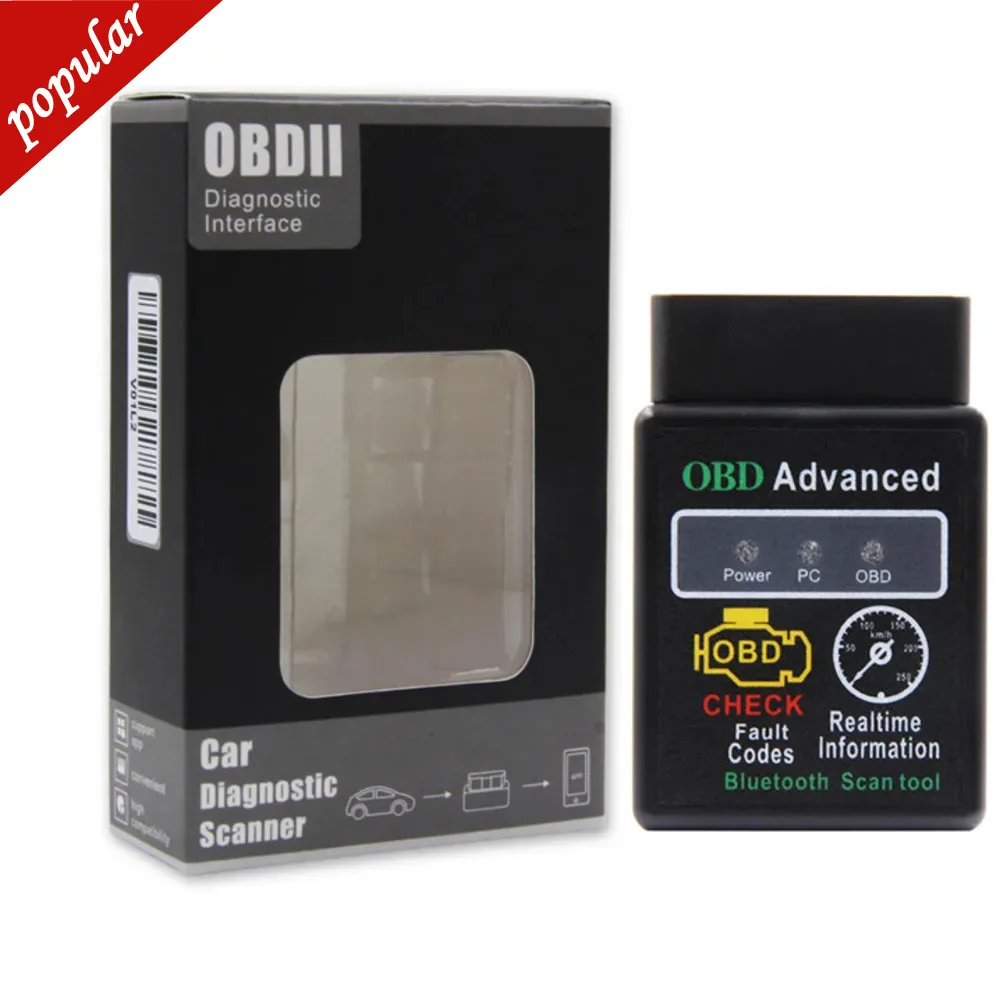 Super V1.5 Elm327 Hh Obd Avance Pour Android Bluetooth Obd2 Obdii Hh Obd2 Elm327 Bluetooth Auto Lecteur De Code Scanner Outil