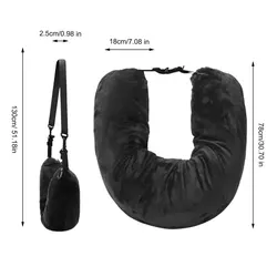 Compact Travel Pillowcase & Organizer Bag - Portable and Easy-to-Fill Pillow for Airplane Comfort (Leica Waterproof)