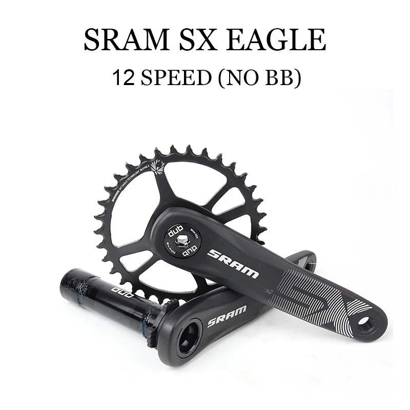 SRAM FC SX NO BB EAGLE DUB 1X12 12 Speed Steel Chainring 34T 170mm 175mm MTB Bicycle Part Crankset 6mm offset 38T 104BCD | Спорт и