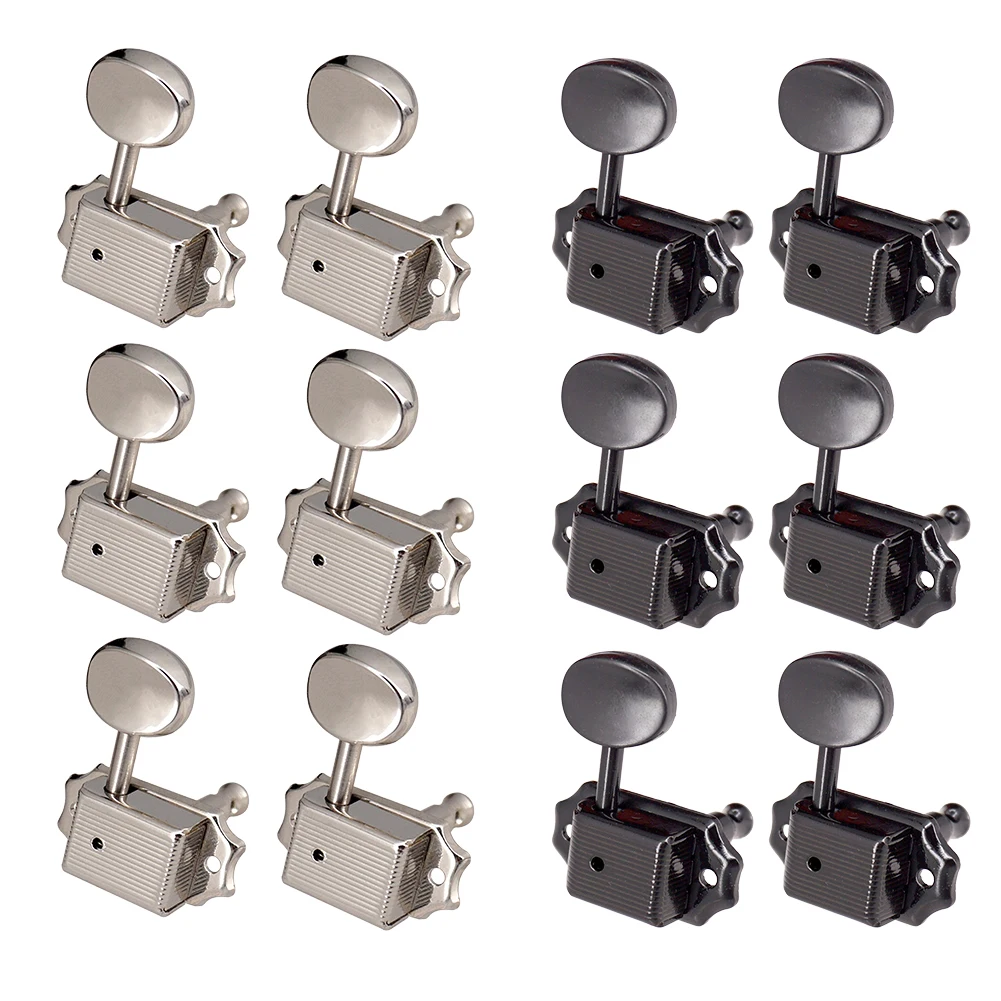 Guitar Locking Tuners 6pcs 3L 3R Tuning Pegs Electric Guitar Tuner Machine Heads