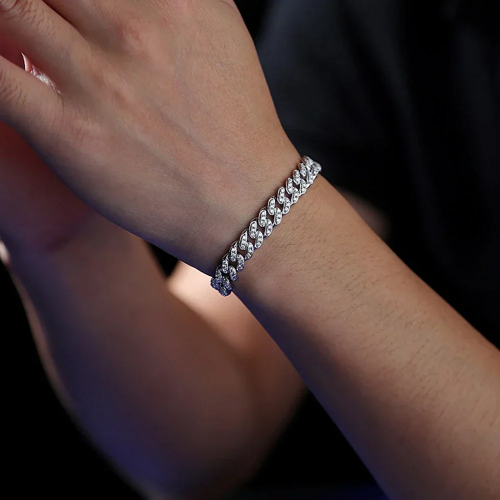 【BLACKPURPLE】BP Icebold Cuban Chain Bracelet Woman 10mm Amazon.com: OWNCOOL 13mm Purple Cuban Link Bracelet Cuban