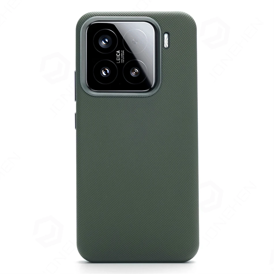 Luxury Diamonds Texture Leather MagSafe Case - Alloy Lens Wireless Charging Back Cover